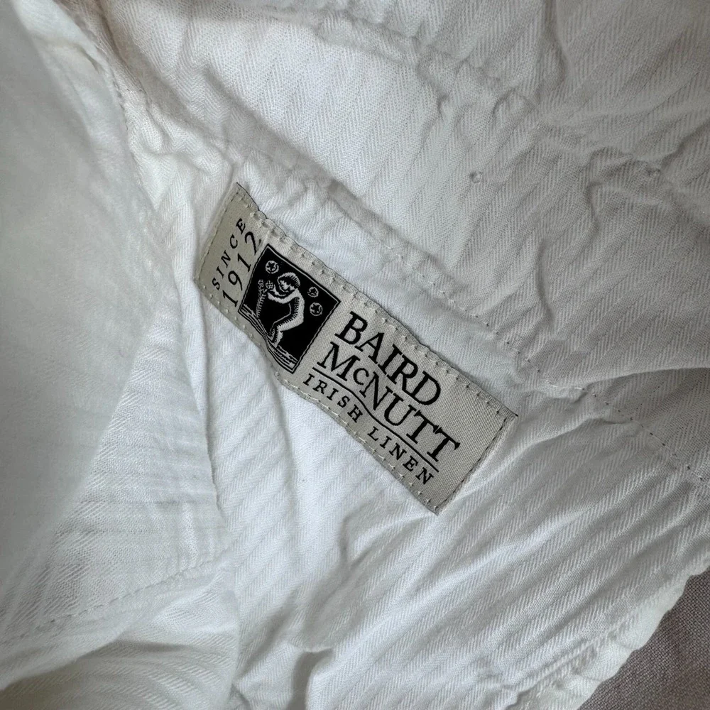 J.Crew Ludlow Pants Mens 32x30 Tan Baird McNutt Irish Linen Cotton AU429‎ Chino